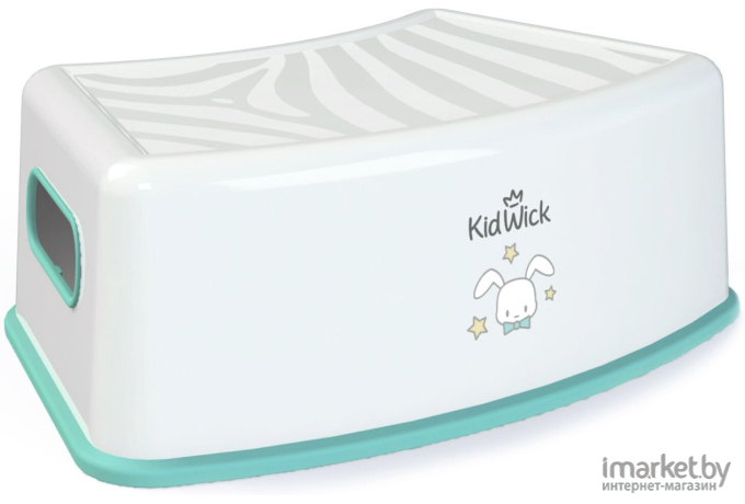 Табурет-подставка для ног Kidwick Тигр белый/бирюзовый (KW180104)